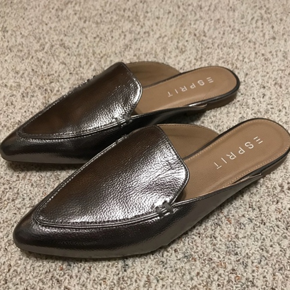 Esprit-Vegan-Pebble-Leather-Loafer-Slide